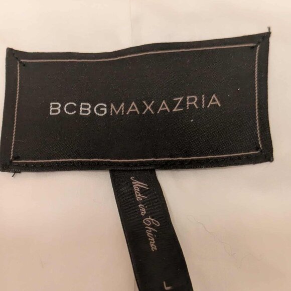 BCBGMAXZRIA "COREY" Cropped Dinner Jacket Womens L Off-White - New With Tag - Picture 5 of 8